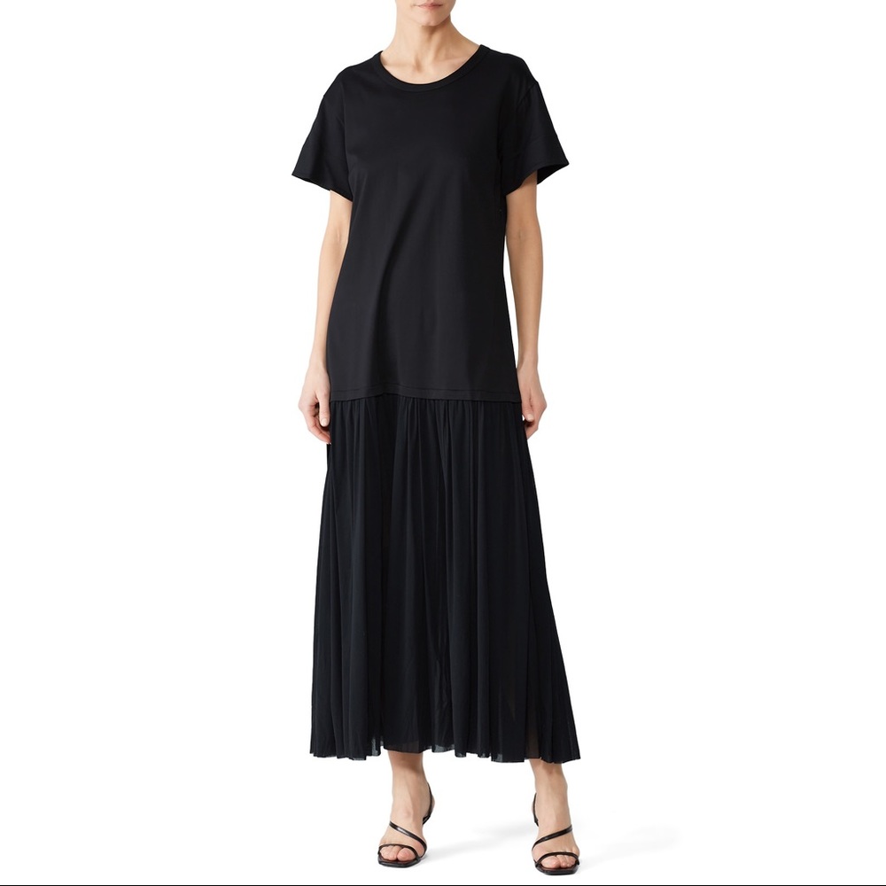 NWT JIL SANDER NAVY Drop Waist T-Shirt Dress
